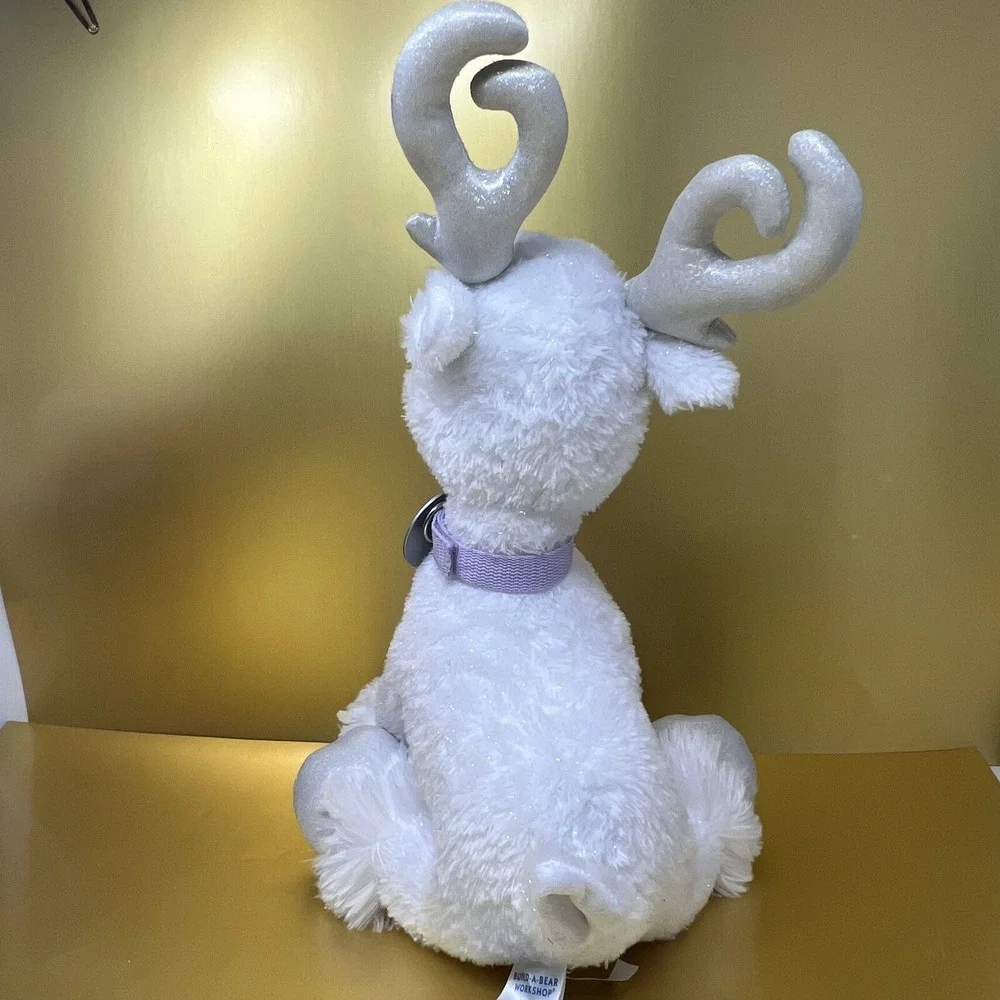 Glisten White Reindeer Plush Build A Bear Toy 17